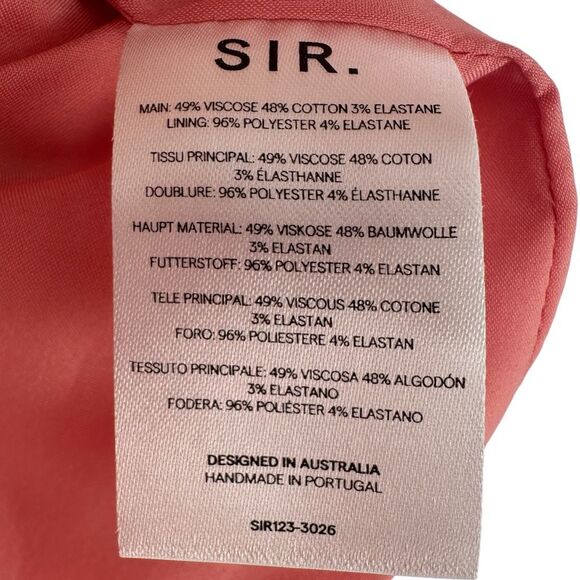 SIR the label Giacomo Front Split Skirt Pink Size XL 4 X-Large Pockets Long - Picture 7 of 8